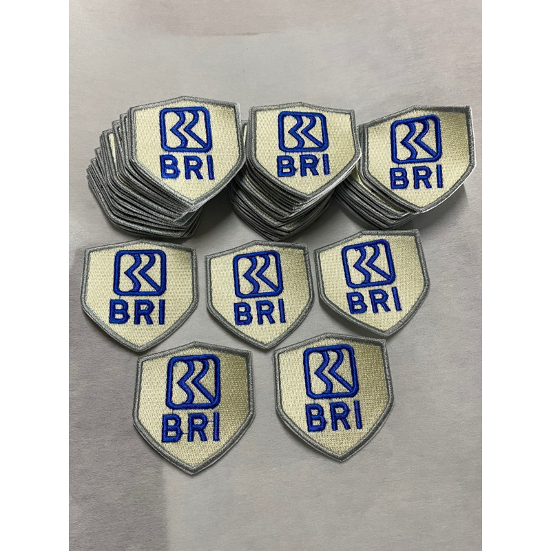 emblem bordir BRI satpam