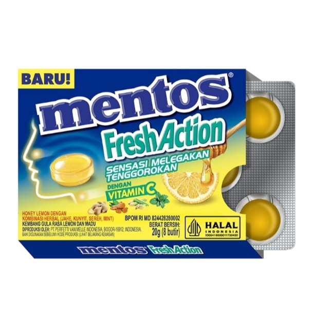 

Mentos fresh action vitamin C 20 gr