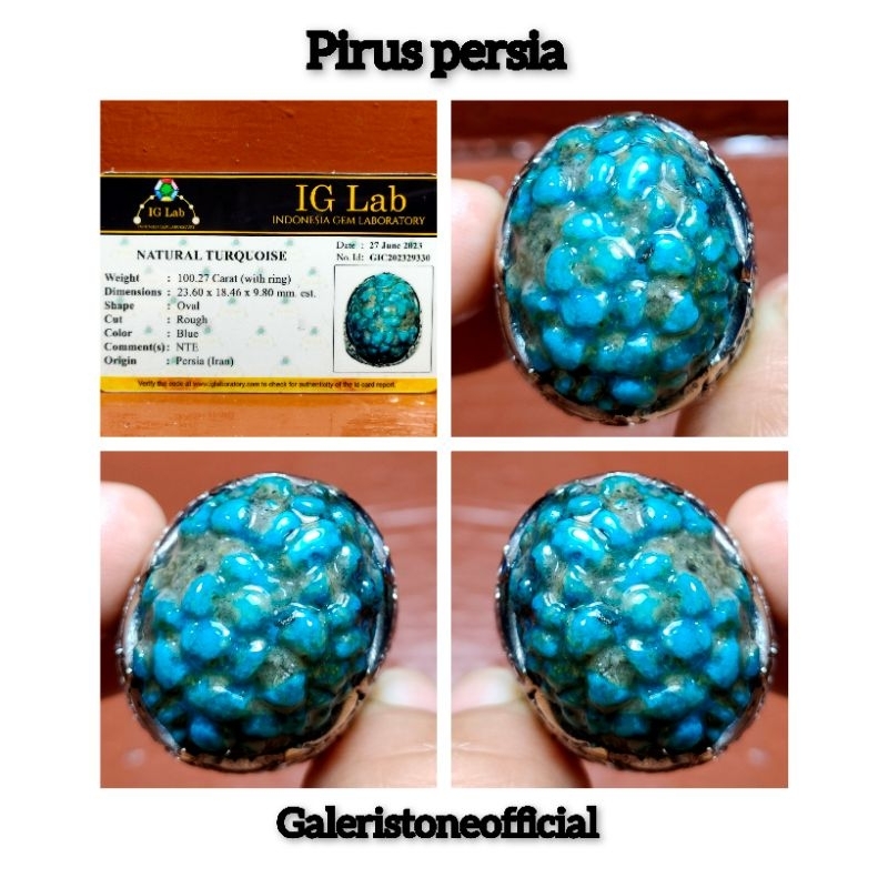 CINCIN BATU AKIK PIRUS NGERIKIL IRAN ALAMI ALAM