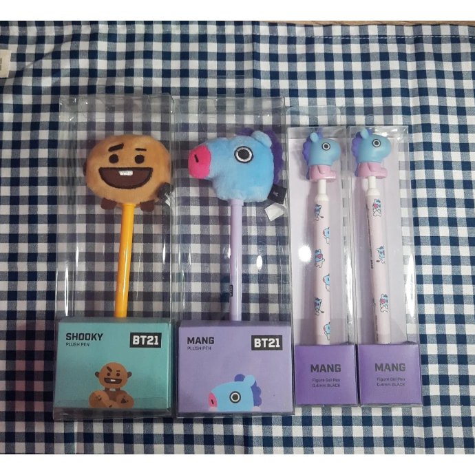 

BT21 Plush Pen Shooky Mang Bolpoin Pulpen