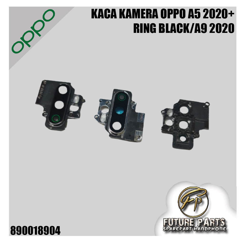 KACA KAMERA OPPO A5 2020 / A9 2020 (+RING) BLACK