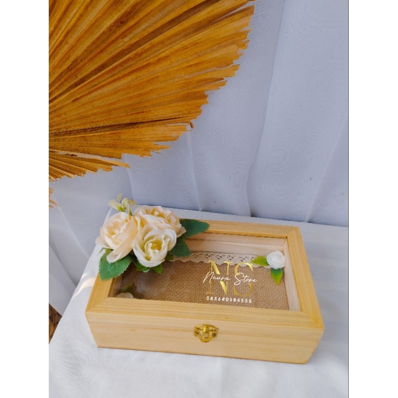 Kotak uang rustic/kotak uang mahar/ kotak uang kayu/kotak uang murah
