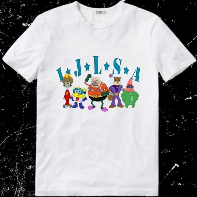 Baju Kaos Tshirt T Shirt Pria Spongebob Sponsbob Squarepants Ijlsa I J L S A International Justice L