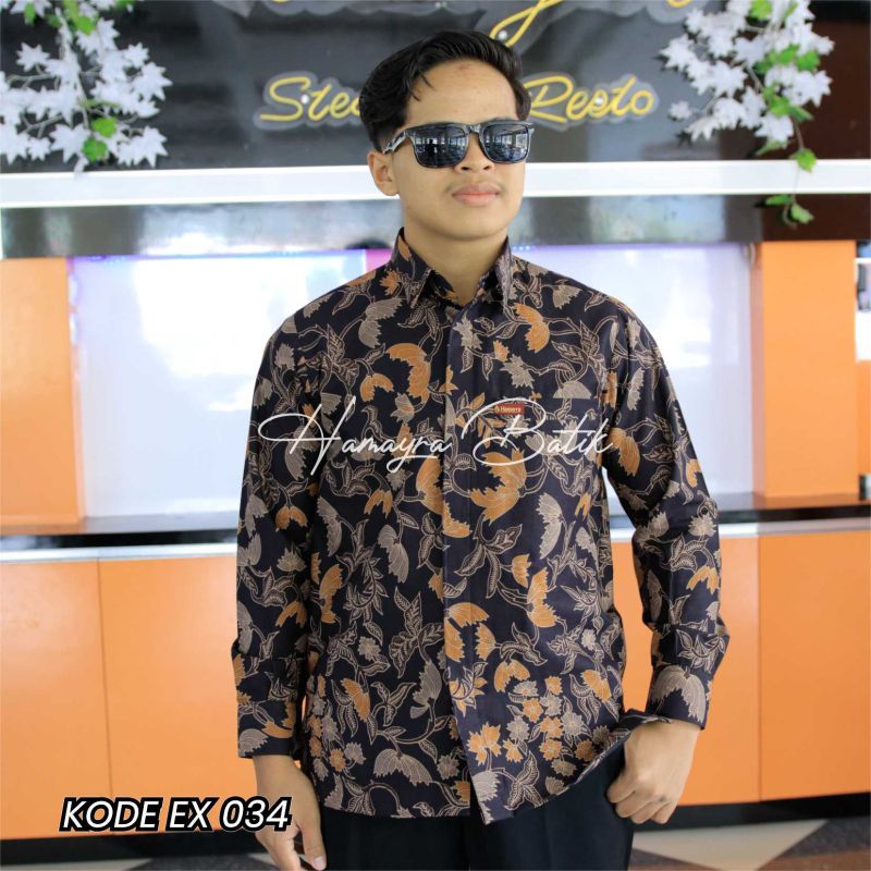 BATIK HAMAYRA Kemeja Batik Pria| Baju Batik Pria Lengan Panjang