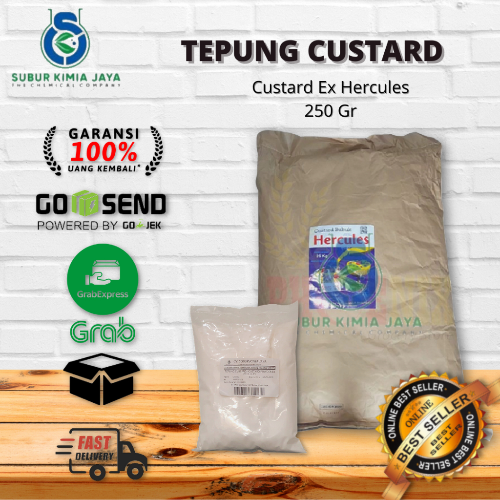 

Tepung Custard Ex Hercules 250 Gr / Custard Powder / Custard Flour