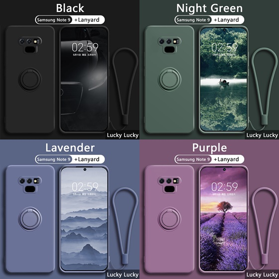 Samsung Note 9 Case Candy Ring FREE TALI Stand Holder Bracket Silikon Softcase