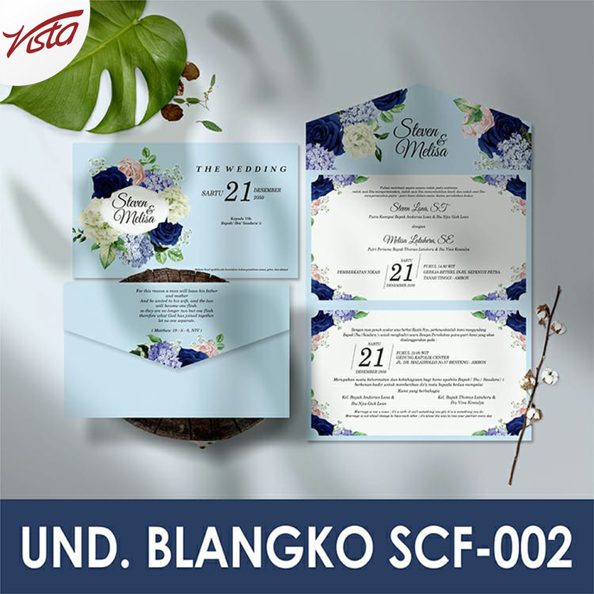 Undangan Pernikahan Blangko Griya SCF-002 | vistaundangan