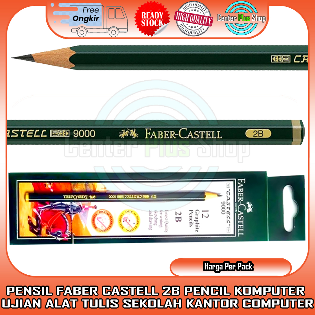 

PENSIL FABER CASTELL 2B 12 PCS 1 PAK PENCIL KOMPUTER UJIAN KAYU ALAT TULIS SEKOLAH KANTOR COMPUTER CASTEL KASTEL FEBER FIBER KESTEL PIBER KOTAK PENA HAPUS PENGHAPUS PULPEN GAMBAR POTLOT LUKIS UN NASIONAL