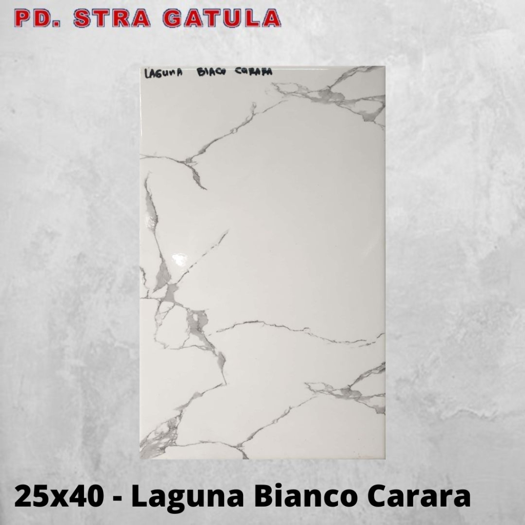 (Invoice) Keramik Laguna 25x40 Bianco Carara - Keramik dinding - Keramik Kamar Mandi