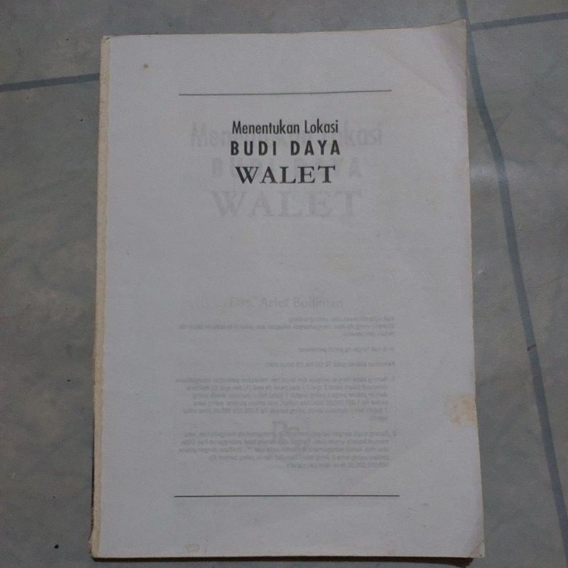 Menentukan Lokasi Budidaya Walet