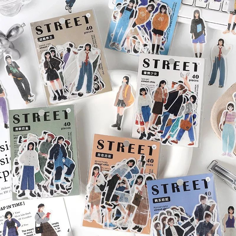 

sticker street jalanan untuk dekorasi journaling, planner, scrapbook, dan lainnya