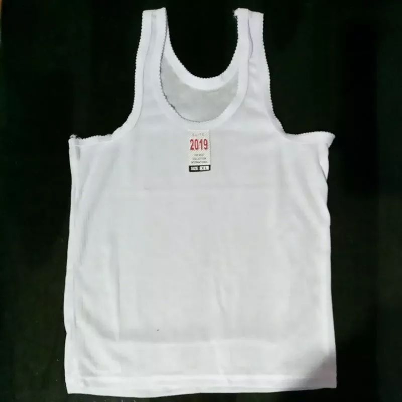 kaos singlet anak putih polos TK SD SMP cewek cowok