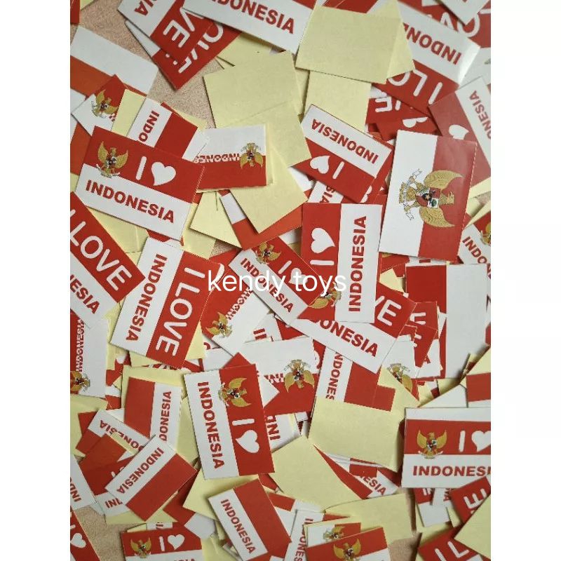 

GROSIR stiker pipi merah putih ( 10 pcs ) / Stiker pipi merah putih 10 pcs