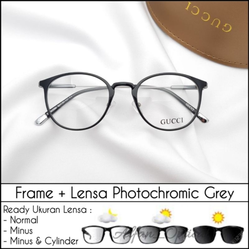 frame kacamata 0580 photocromic bisa ganti minus