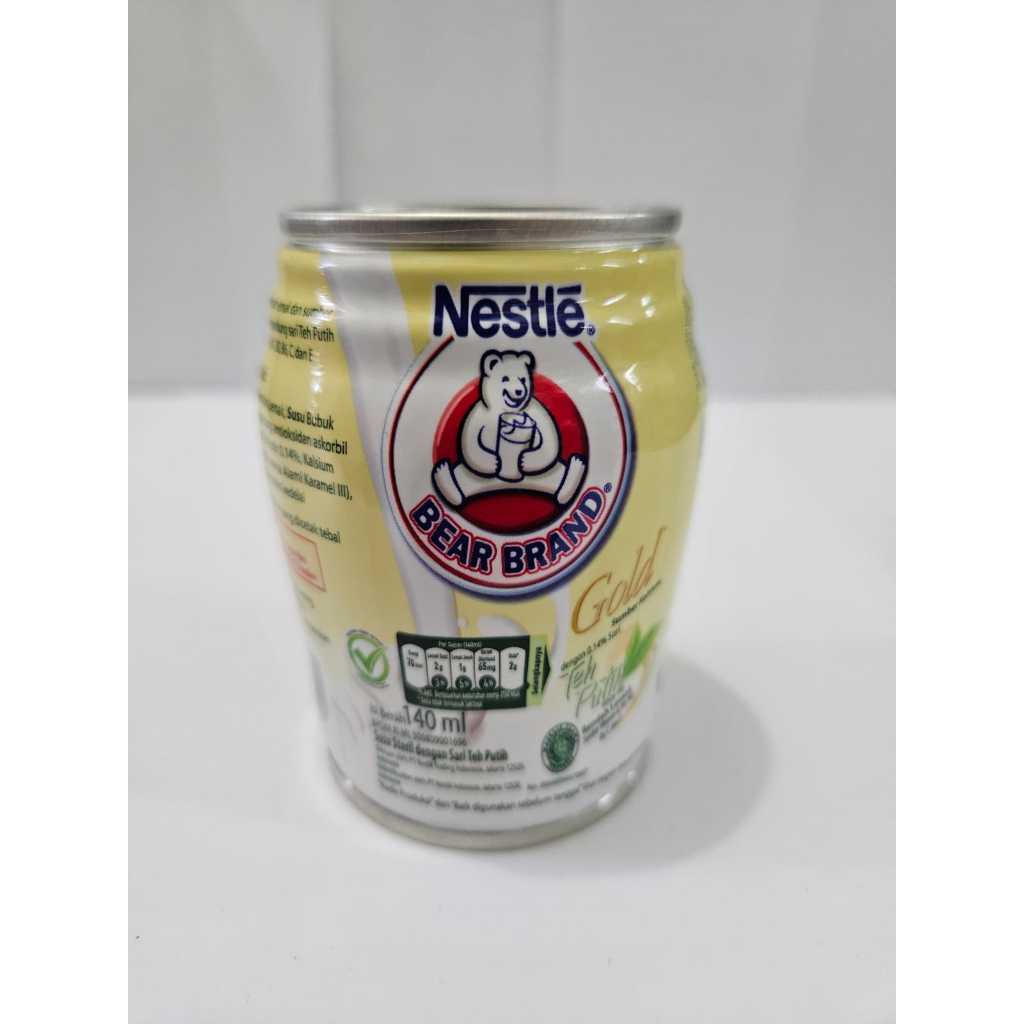 

Nestle Bear Brand Susu Sapi Steril Kaleng Rasa Teh Putih 140 ML