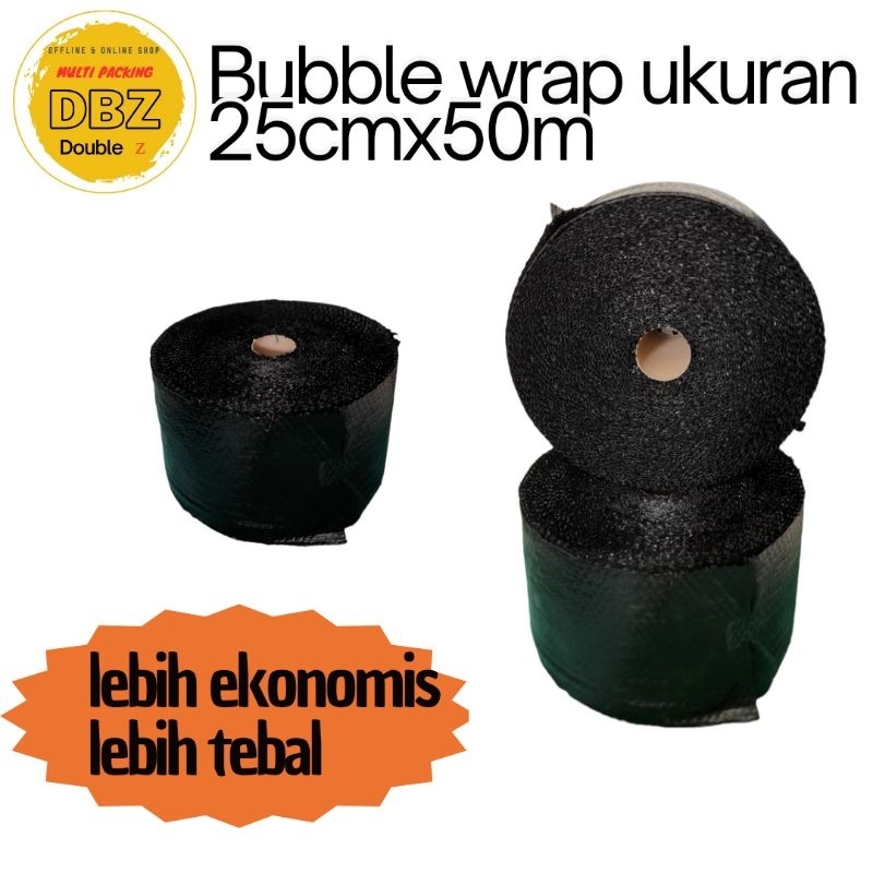 

BUBBLE WRAP/PLASTIK GELEMBUNG MURAH UKURAN 25CM ×50 M