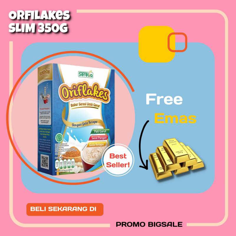 

Oriflakes Slim Sereal Pati Garut Free Gluten Diet Dan Asam Lambung Gerd Mag Kronis Serta Sembuhkan Luka Pada Lambung