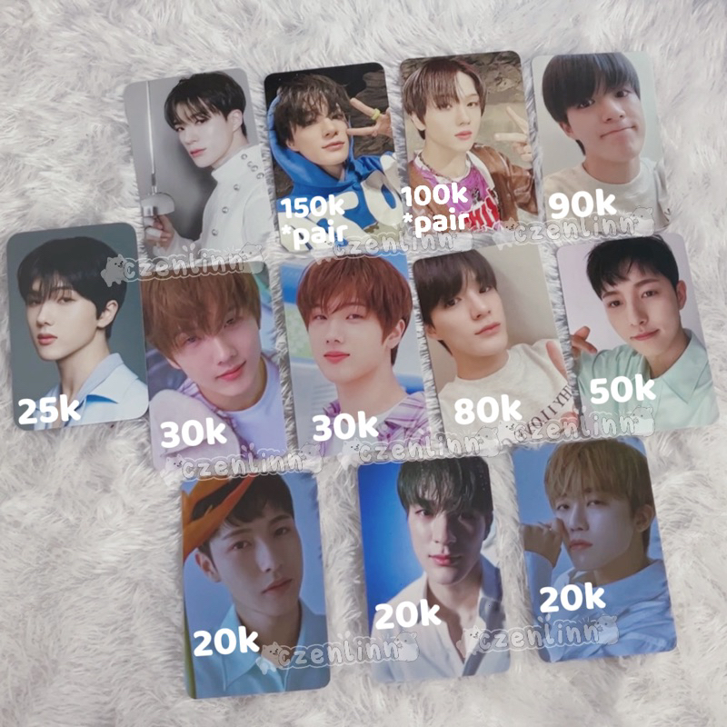 Photocard NCT DREAM Jisung Jeno Mark Renjun Haechan Jaemin Chenle Starry Daydream Laundry Shop Blanc