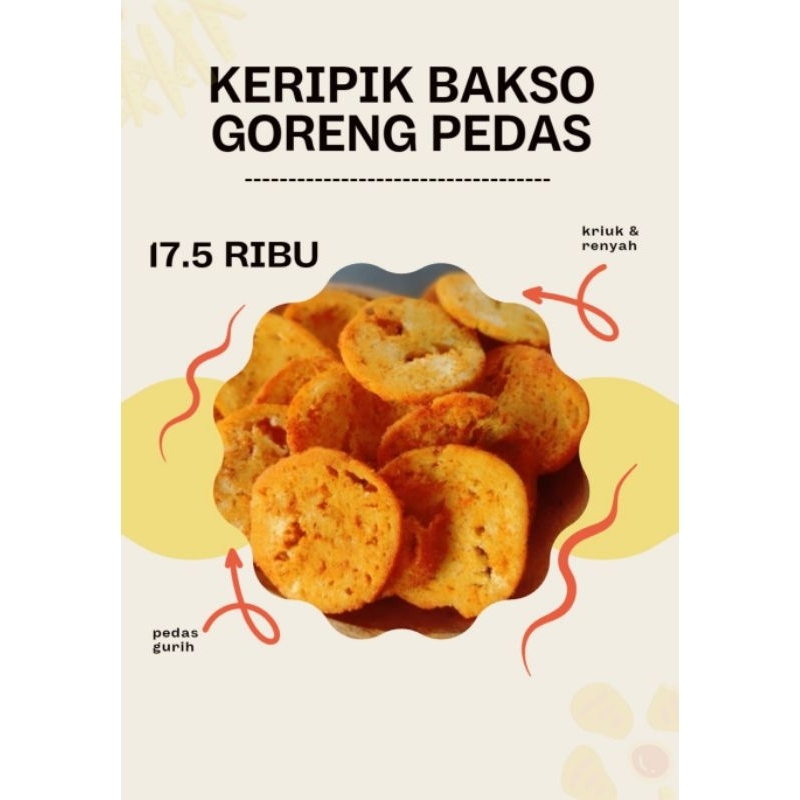 

BASRENG keripik Bakso Goreng Renyah Pedas