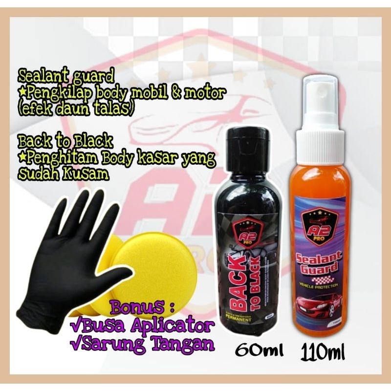 paket 2pcs-Pengkilap body mobil/motor/penghitam body motor permanen/pengkilap body motor/penghitam d