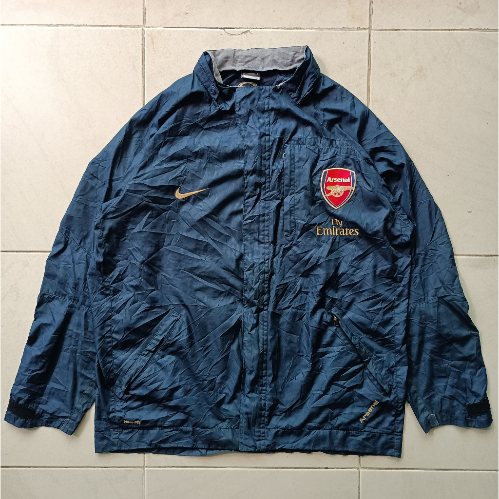Tracktop Arsenal x Nike Parasut Navy Vintage Second Original