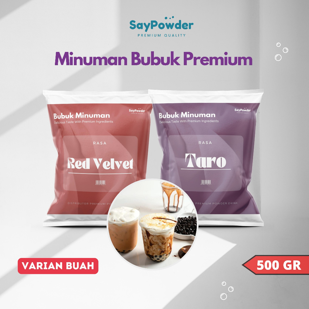 Bubuk Minuman Rasa Premium 500 Gram Serbuk Minuman Kekinian Powder Minuman Serbuk Bubuk Minuman keki