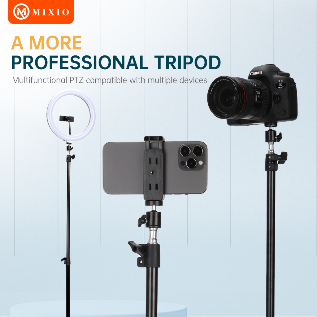MIXIO - 3521 PAKET KOMPLIT TRIPOD 2M +REMOT BLUETOOTH +BALL HEAD+ BAG