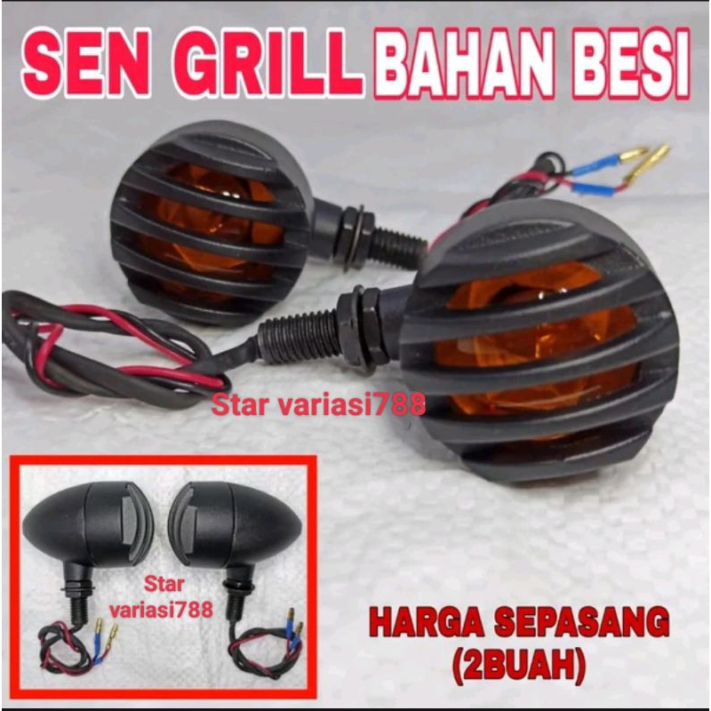 Lampu sein sen grill teralis japstyle custom Scorpio universal