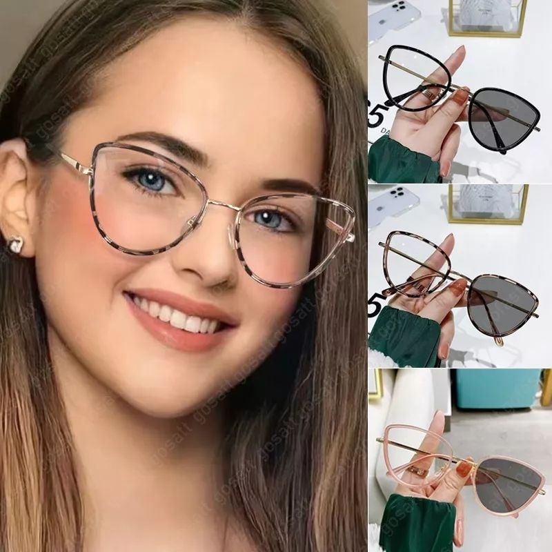 Kacamata photochromic Cateye cat eye wanita