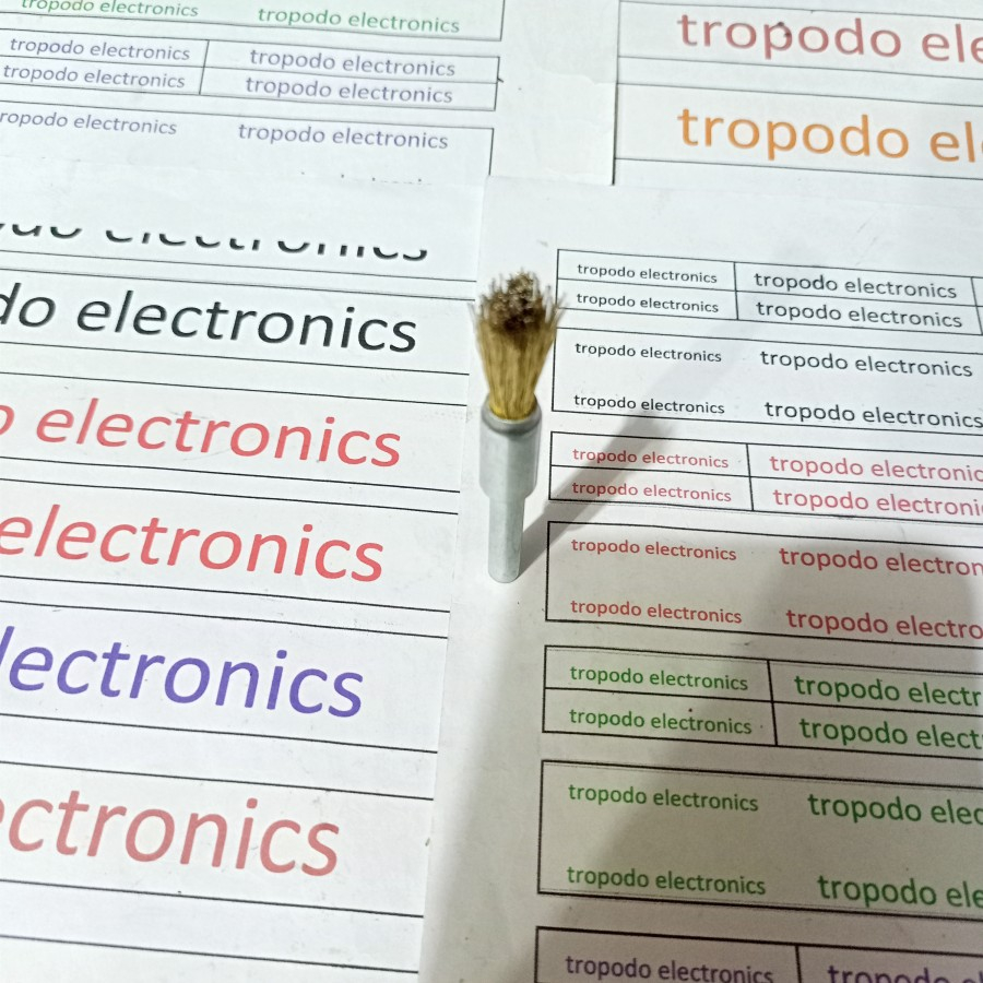 Sikat kawat kuningan 5/8" (16mm) gagang 6mm KINIK