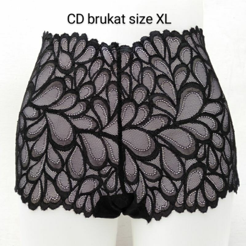 (3PCS) CD WANITA BRUKAT TRANSPARAN