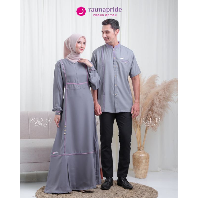 Rauna Couple Pasangan RGD 66 Gamis Terbaru Fashion Muslim