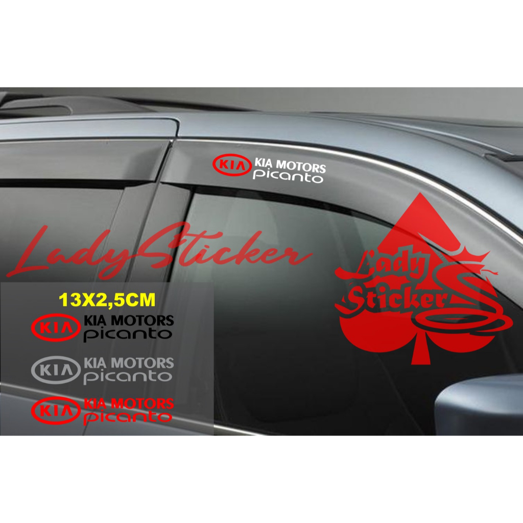 Cutting sticker talang air picanto sticker cover talang air mobil kia picanto