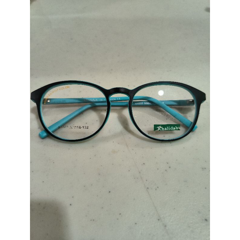 frame kacamata anak biru khalidah italy design k1002
