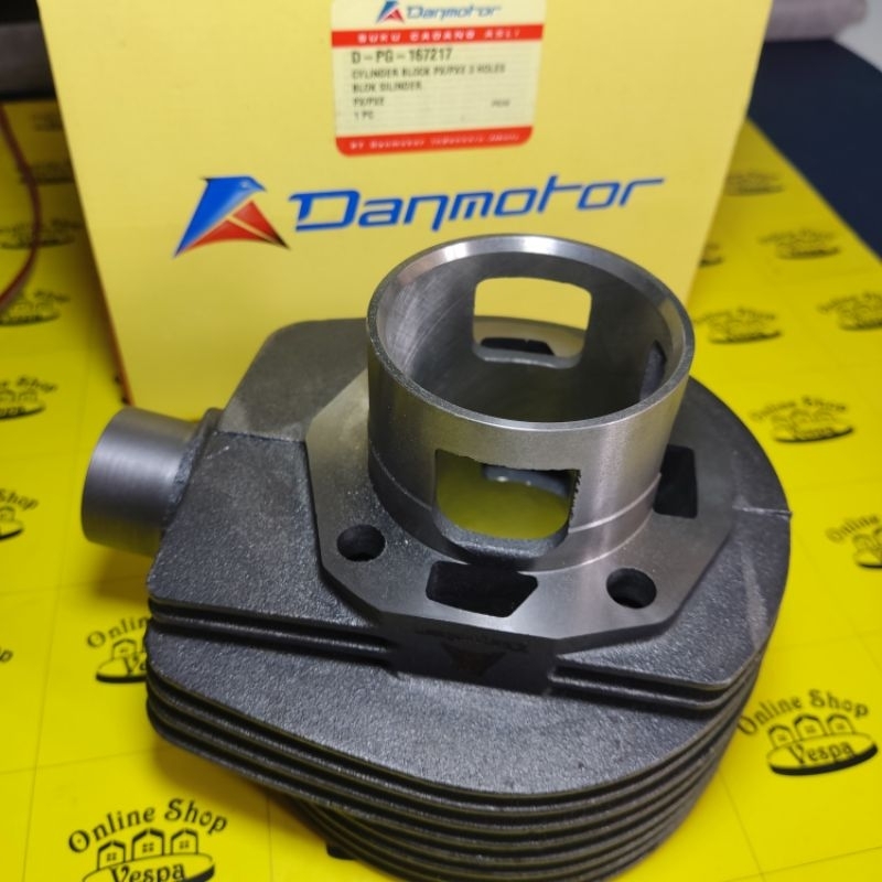 Blok Seher Vespa Excel / Blok Silinder Vespa / Blok Piston Vespa Excel Exclusive Pxe lubang 3 Danmot