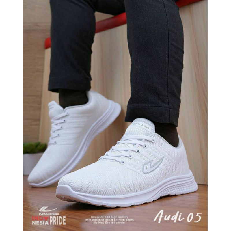SEPATU PUTIH POLOS PRIA WANITA / SNEAKERS NEW ERA PUTIH POLOS PRIA WANITA  (COD)