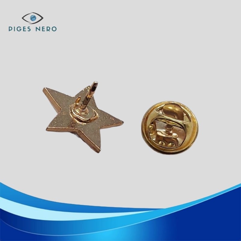 Pin Bintang 1 Segi 5 Untuk Topi mut TNI