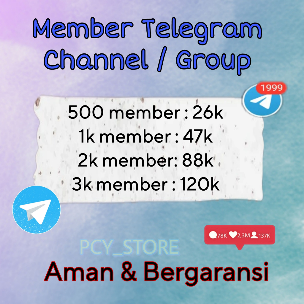 Bergaransi | Telegram Member  Group / Channel Telegram