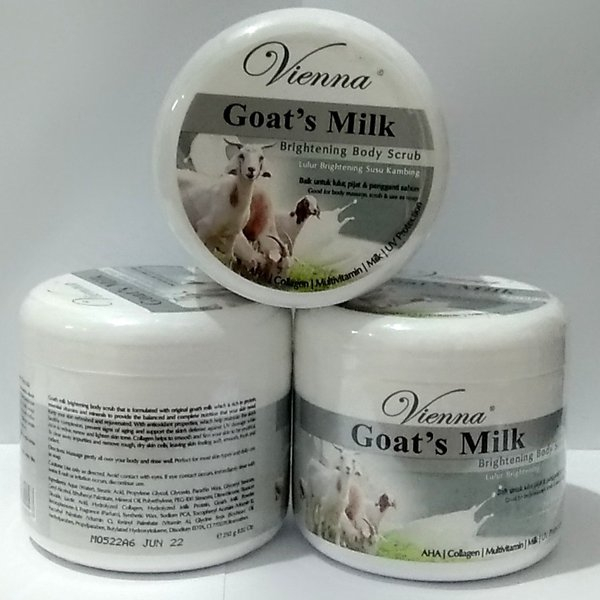 vienna body scrub goats milk 250g lulur susu kambing