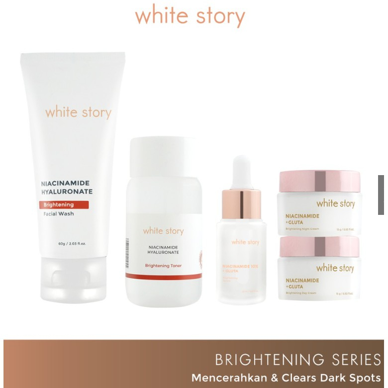 White Story Paket Wajah Brightening & Serum