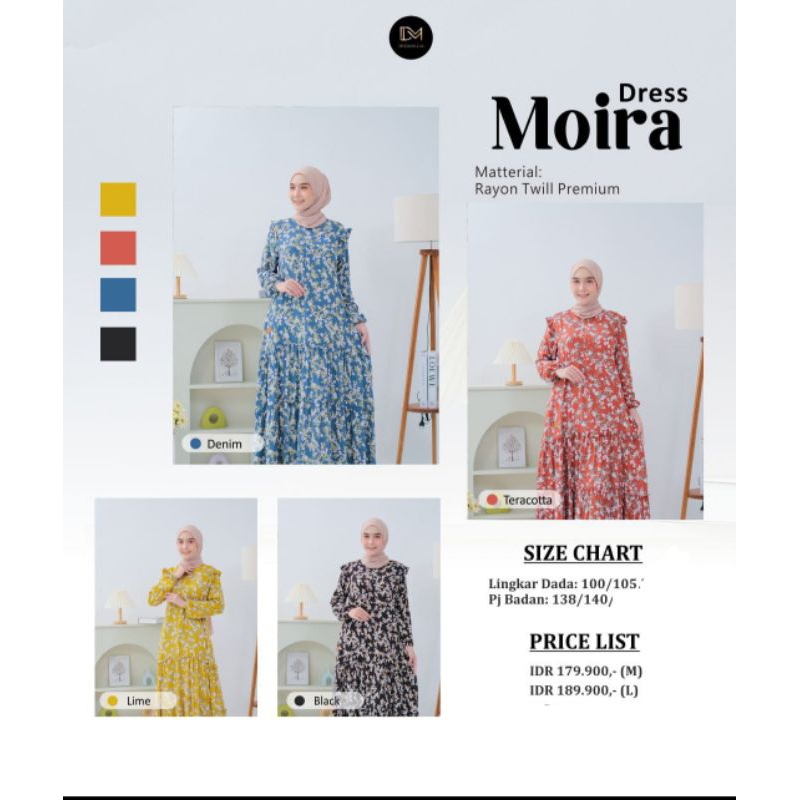 MOIRA Dress | Dinda Mulia | Gamis Motif