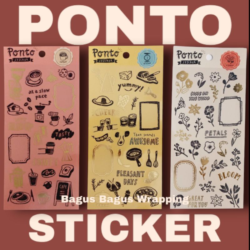 

PONTO STICKER JOURNAL STIKER VINTAGE RETRO / STICKER SCRAPBOOK