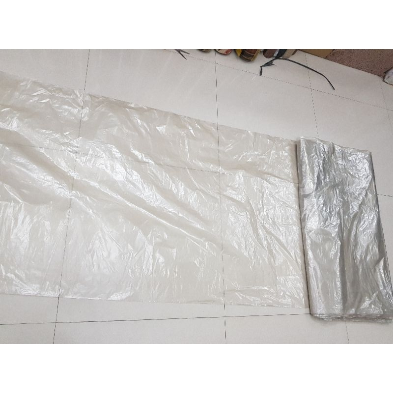 Plastik Cor PE Meteran Butek transparan ukuran lebar 80cm (2 lapis) | Pjg per meter