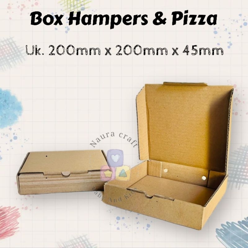

NCC" Uk. 20cm x 20cm x 4.5cm Box Hampers/Kardus Kado/ Souvenir/Box Makanan/Pizza