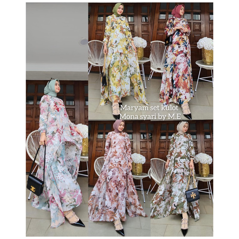 *NEW MARYAM ONE SET KULOT VOL 2 MONA SYARI BY ME*