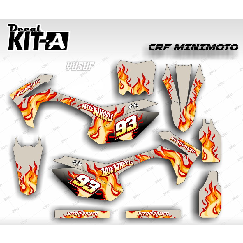 Dekal Stiker Motor CRF 110 Striping Crf 110