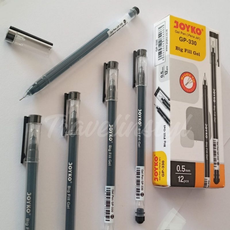 

Pulpen Gel Joyko Big Fill 0.5 mm tinta Hitam - Pen Gel
