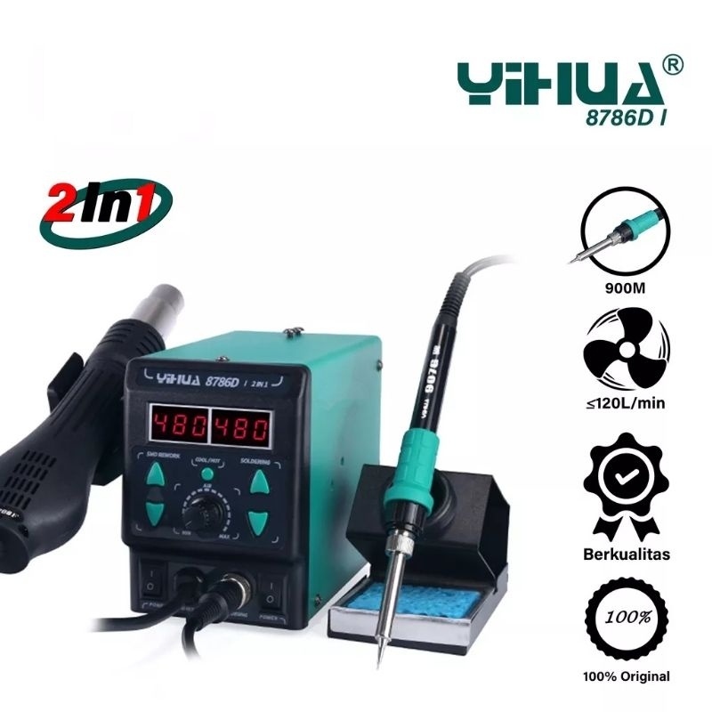 BLOWER/SOLDER UAP YIHUA 8786D 2 IN 1