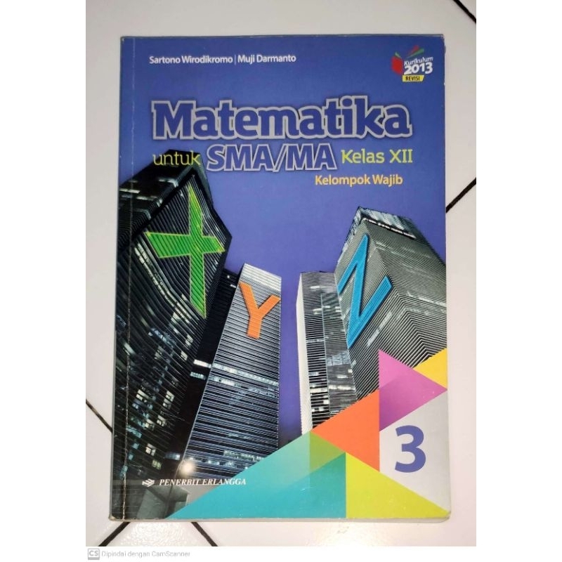 Buku Matematika Kelas XII (Penerbit Erlangga)