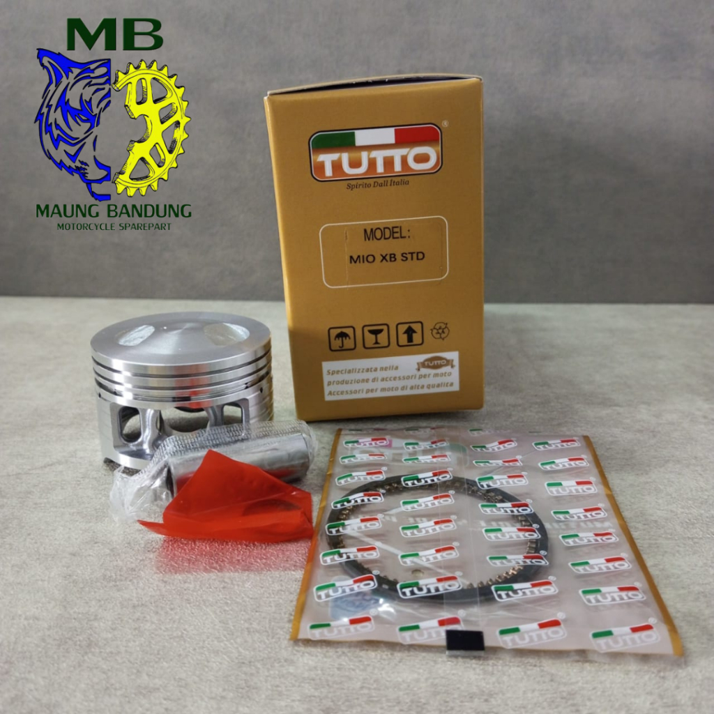 PISTON KIT MIO XB 53,5 MM TUTTO PREMIUM SEHER SET RING BORE UP 130 CC YAMAHA MIO SPORTY SMILE/GARNIS